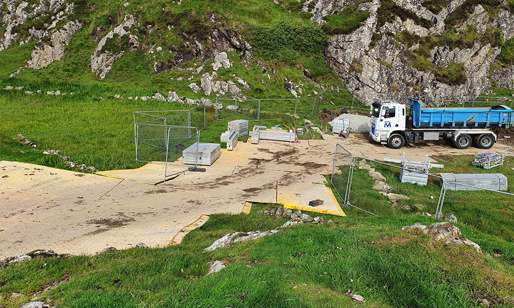 XtremeMat Haul Road Protects Sensitive Island Site