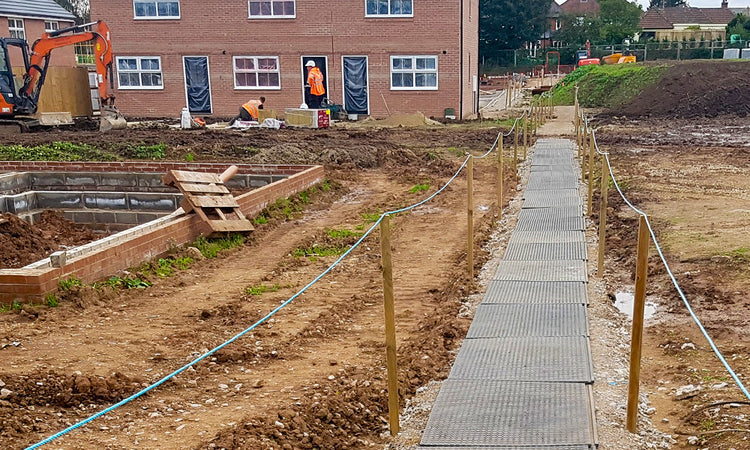Pedestrian Walkways & Temporary Walkway Mats | GroundGuards USA