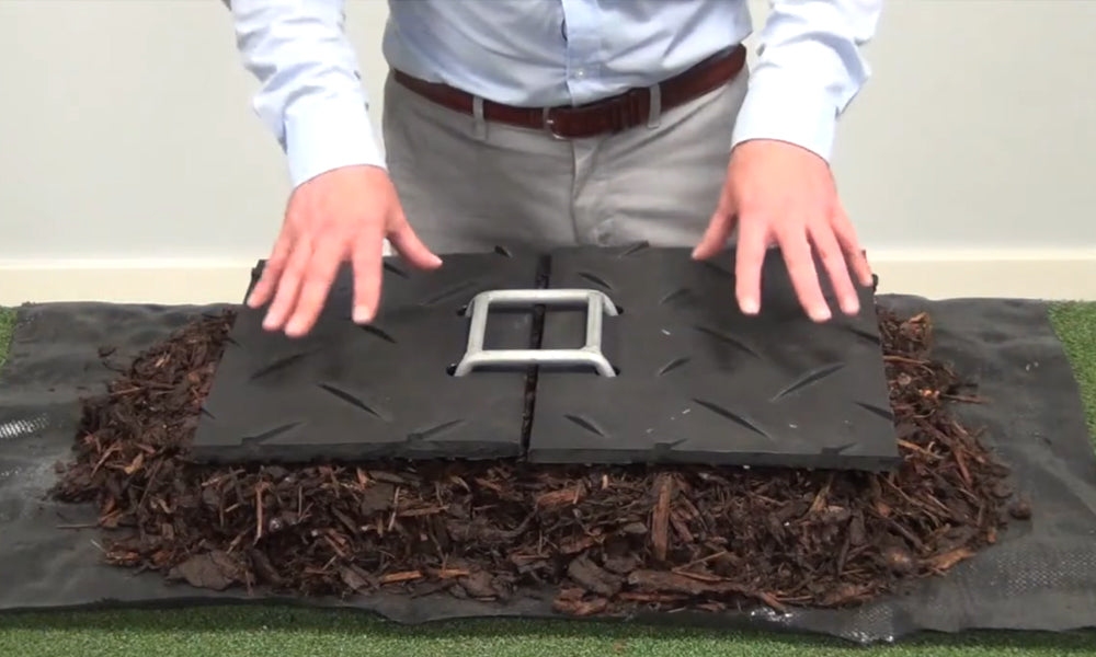 Load video: This short video explains the correct methodology for installing tree root protection, as well as the various matting options suitable for the task.